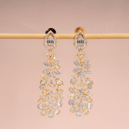 Elaria Diamond Vine Earrings