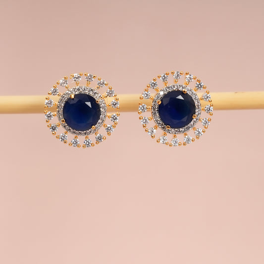 Celeste Sapphire Stud Earrings