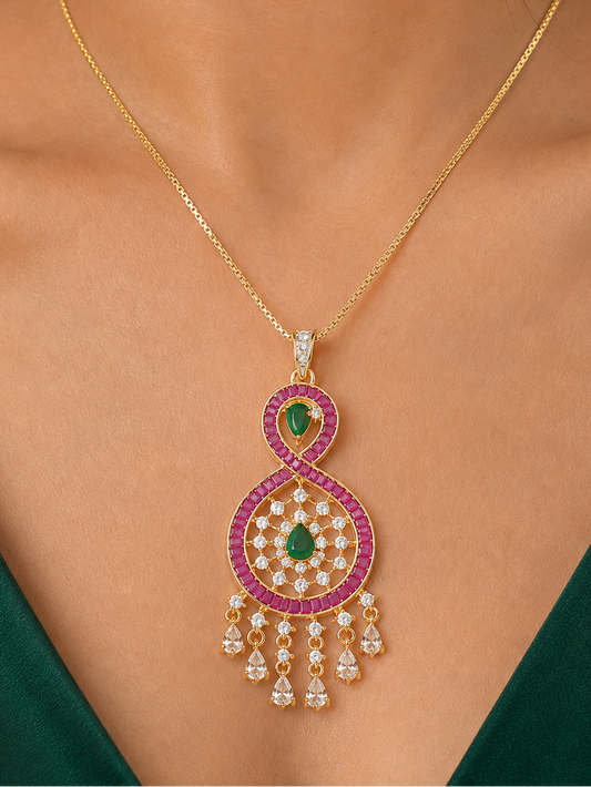 Meher Multicolour Pendant Set