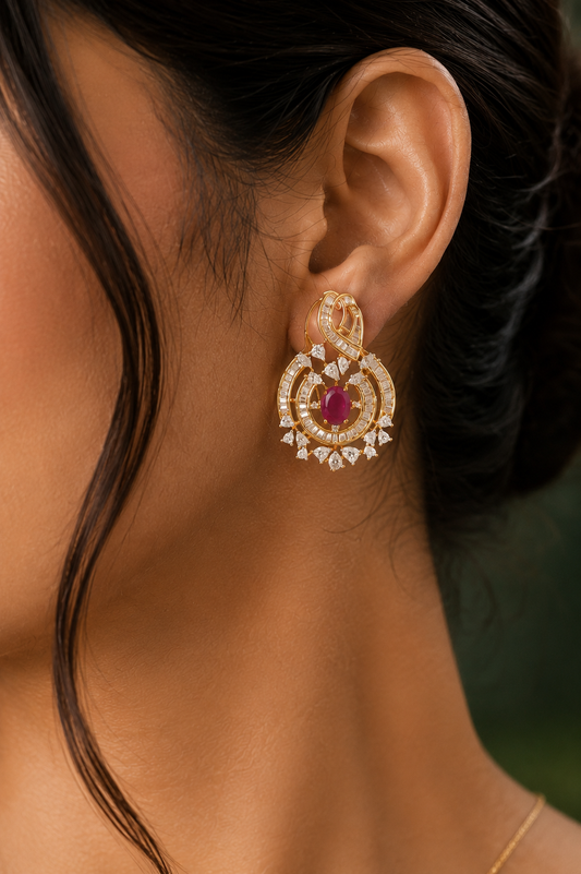 Avelora Ruby Pendant Set