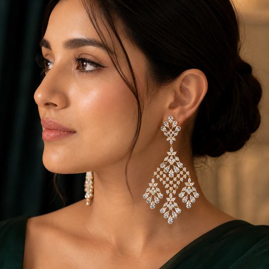Aurelia Diamond Chandelier Earrings