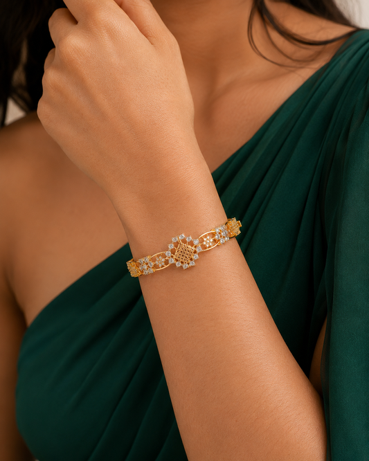 Aurelia Crest Diamond Bracelet