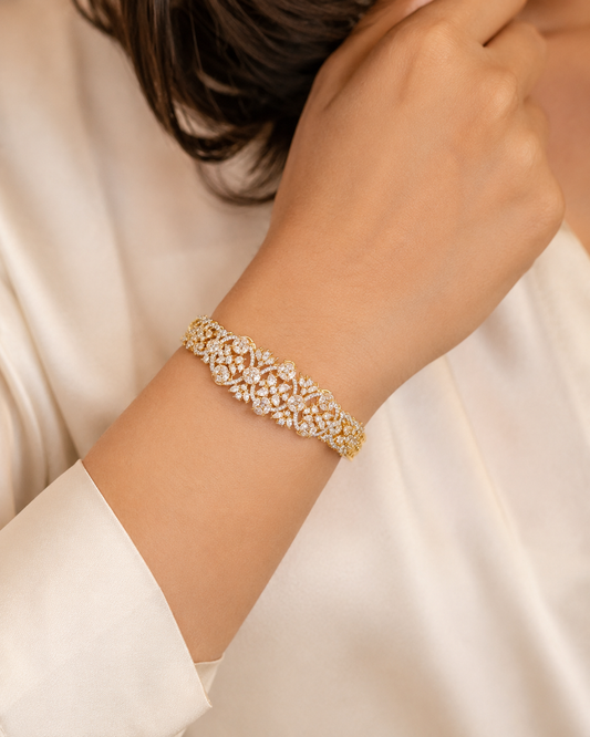 Aurelia Floral Diamond Bracelet