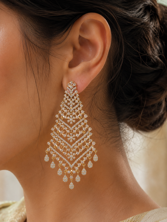 Aveline Diamond Chandelier Earrings