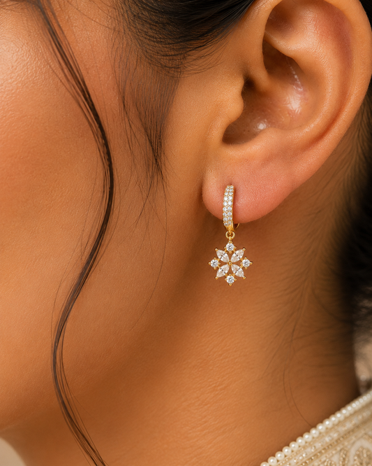 Elowen Floral Drop Earrings