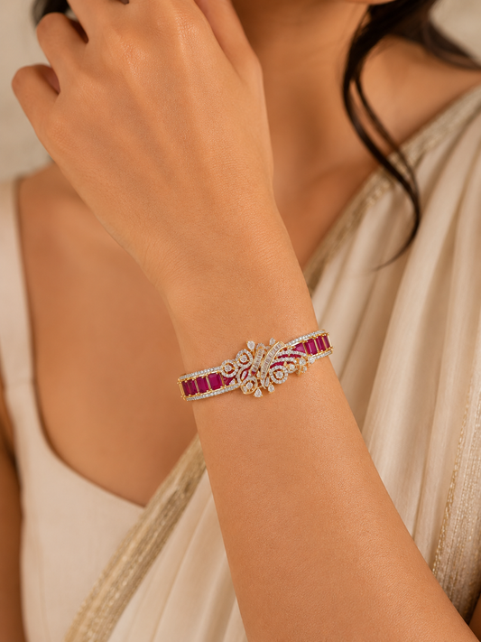 Ruby Royale Diamond Bracelet