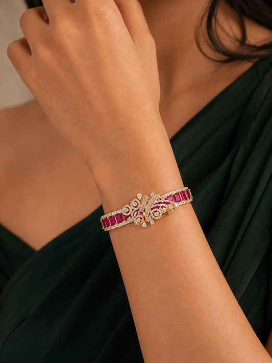 Ruby Royale Diamond Bracelet