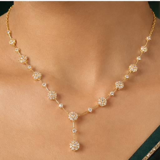 Celeste Spark American Diamond Necklace Set